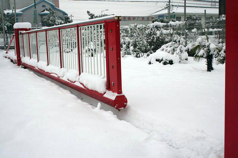 Автоматические ворота зимой